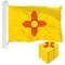New Mexico NM State Flag 3x5 Ft 5-Pack 150D Printed Polyester By G128